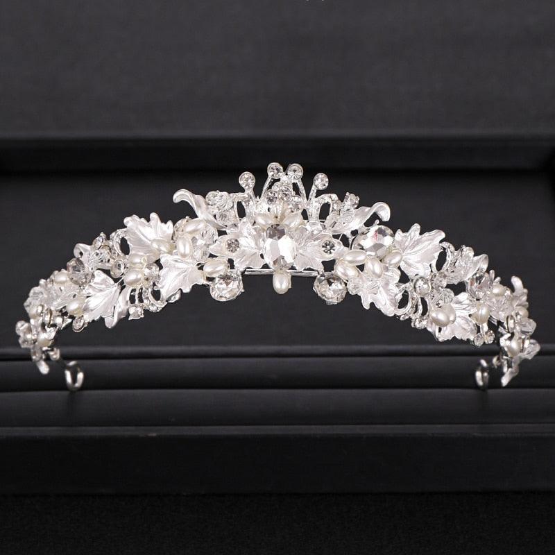 Wedding Crown Hair Jewelry Bridal  Hair Accessories Women Crown Rhinestones Crystal Tiaras Bride Queen Party Crowns Gift Bridal Headdress Wedding Hair Jewelry Bridal Hair Accessories Women Rhinestones Crystal Tiaras