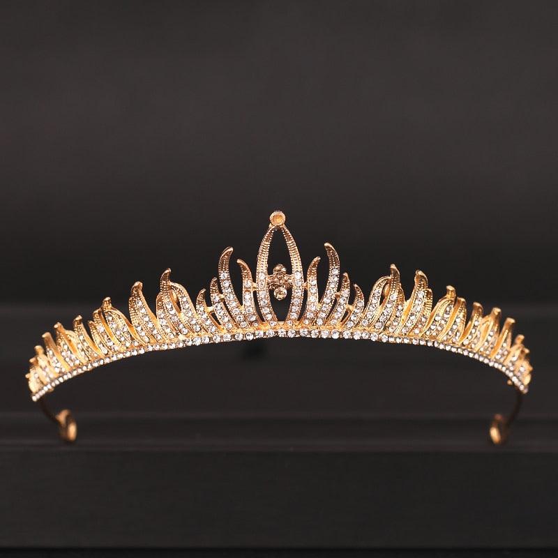 Wedding Crown Hair Jewelry Bridal  Hair Accessories Women Crown Rhinestones Crystal Tiaras Bride Queen Party Crowns Gift Bridal Headdress Wedding Hair Jewelry Bridal Hair Accessories Women Rhinestones Crystal Tiaras