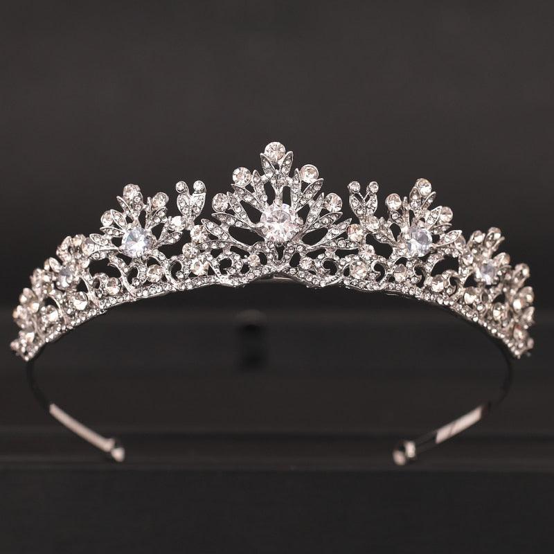 Wedding Crown Hair Jewelry Bridal  Hair Accessories Women Crown Rhinestones Crystal Tiaras Bride Queen Party Crowns Gift Bridal Headdress Wedding Hair Jewelry Bridal Hair Accessories Women Rhinestones Crystal Tiaras