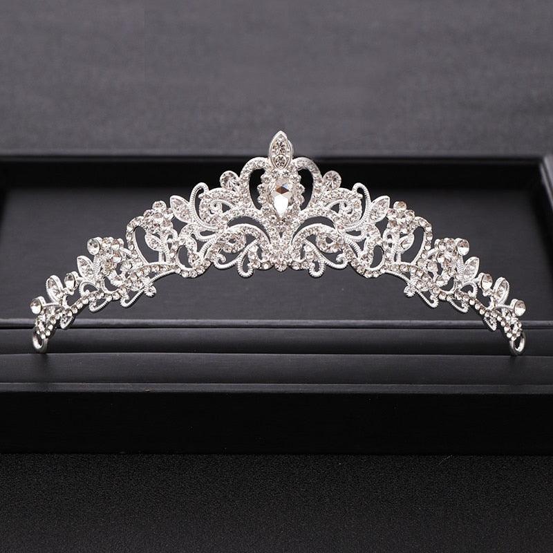 Wedding Crown Hair Jewelry Bridal  Hair Accessories Women Crown Rhinestones Crystal Tiaras Bride Queen Party Crowns Gift Bridal Headdress Wedding Hair Jewelry Bridal Hair Accessories Women Rhinestones Crystal Tiaras