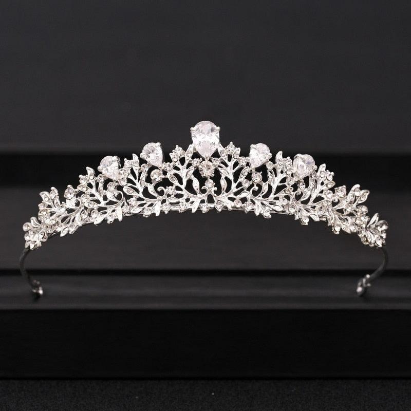 Wedding Crown Hair Jewelry Bridal  Hair Accessories Women Crown Rhinestones Crystal Tiaras Bride Queen Party Crowns Gift Bridal Headdress Wedding Hair Jewelry Bridal Hair Accessories Women Rhinestones Crystal Tiaras