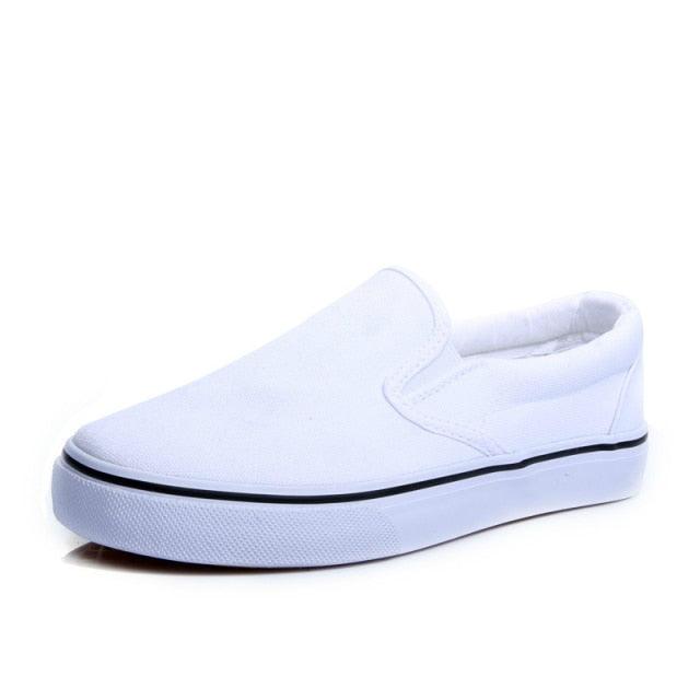 White Couple Canvas Women Espadrilles Shoes Womens Flats Women Running Breathable White Casual Slip On Flats Comfortable Walking Casual Simple Espadrilles