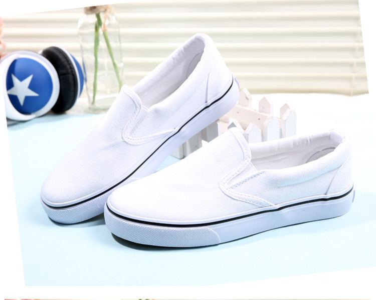 White Couple Canvas Women Espadrilles Shoes Womens Flats Women Running Breathable White Casual Slip On Flats Comfortable Walking Casual Simple Espadrilles