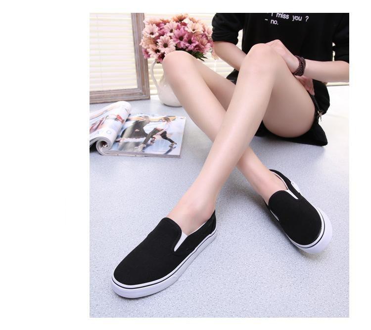 White Couple Canvas Women Espadrilles Shoes Womens Flats Women Running Breathable White Casual Slip On Flats Comfortable Walking Casual Simple Espadrilles