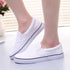 White Couple Canvas Women Espadrilles Shoes Womens Flats Women Running Breathable White Casual Slip On Flats Comfortable Walking Casual Simple Espadrilles