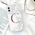 White Elegant Marble Texture Phone Cover For iPhone 12 Mini 11 Pro Max 7 8 7Plus Soft Silicone Back Case Ultra Slim Shockproof Protective for Women