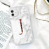 White Elegant Marble Texture Phone Cover For iPhone 12 Mini 11 Pro Max 7 8 7Plus Soft Silicone Back Case Ultra Slim Shockproof Protective for Women