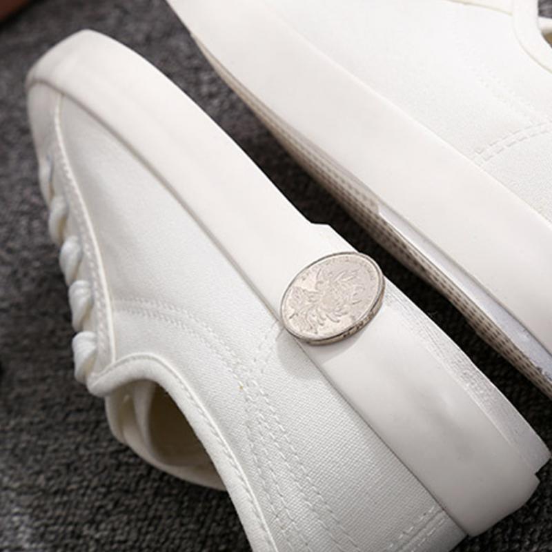 White Summer Womens Sneakers Trainers White Leather Canvas Shoes Tenis Classic Casual Cotton Slip On Canvas Comfortable Walking Flats Sneakers - STEVVEX Shoes - 104, Canvas Flat Sneakers, Canvas Shoes, Canvas Womens Sneakers, Classic Womens Sneakers, Fashion Sneakers, Modern Womens Sneakers, Shoes, Sneakers, Soft Women Sneakers, Walking Casual Shoes, Walking Sneakers, White Womens Sneakers, Women sneakers, Women's Sport Sneakers, Womens Casual Flat Canvas Shoes - Stevvex.com