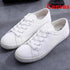 White Summer Womens Sneakers Trainers White Leather Canvas Shoes Tenis Classic Casual Cotton Slip On Canvas Comfortable Walking Flats Sneakers - STEVVEX Shoes - 104, Canvas Flat Sneakers, Canvas Shoes, Canvas Womens Sneakers, Classic Womens Sneakers, Fashion Sneakers, Modern Womens Sneakers, Shoes, Sneakers, Soft Women Sneakers, Walking Casual Shoes, Walking Sneakers, White Womens Sneakers, Women sneakers, Women's Sport Sneakers, Womens Casual Flat Canvas Shoes - Stevvex.com