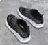 White Womens Crystal Sneakers Spring Autumn Casual Zipper Flat Shoes Non-slip Breathable Outdoor Espadrilles Breathable Mesh Simple Design Slip-On Shoes Women Mesh Casual Espadrilles