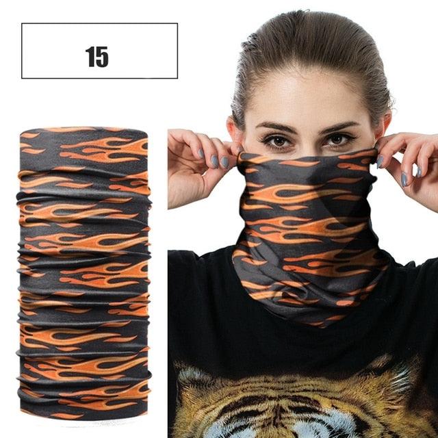 Windproof Head Scarves Neck Warmer Cycling Camping Hiking Men Women Fashion Magic Scarves Turban Outdoor Headband Bandanas Washable Cloth Bandanas Women Men Neck Gaiter Cover Turban Multipurpose Balaclava Elastic UV Face Shields for Women