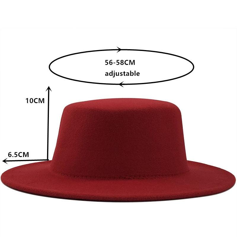 Winter Autumn Woolen Women Men Fedora Hats Fashionable Women Classic Wide Brim Fedora Hat Adjustable Big Fedoras Hat Luxury Brim Fedora Hat Summer Men Classic Hat