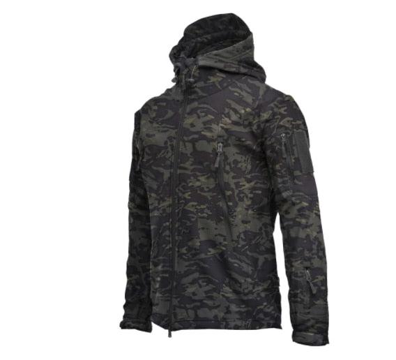 Winter Big Size Men Camouflage Jacket Soft Classic Design Unique Wind & Water-Resistant Jacket Tactical Jacket Men Waterproof Warm Windbreaker Clothing For Men Outdoor Camouflage Hooded Coat