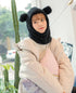 Winter Cute Bear Ears Warm Hat Windproof Neck Scarf Cap Student Women Plus Cashmere Cap Unisex Keep Warm Sports Beanies Knitted Headgear Face Hooded Cowl Neckerchief with Drawstring Soft Balaclava Pullover Knitted Beanie - ALLURELATION - 555, Balaclava, Balaclava Party Mask, Balclava, Bandana, Bandana Beanie, Bandana Cover, Bandana Face Cover, Beanies, Cap, Cashmere, Cashmere Cap, Neck Cap, Neck Scarf Cap, Neckerchief, Plus Cap, Plus Cashmere, Plus Cashmere Cap, Scarf Cap, Sports Beanies - Stevvex.com