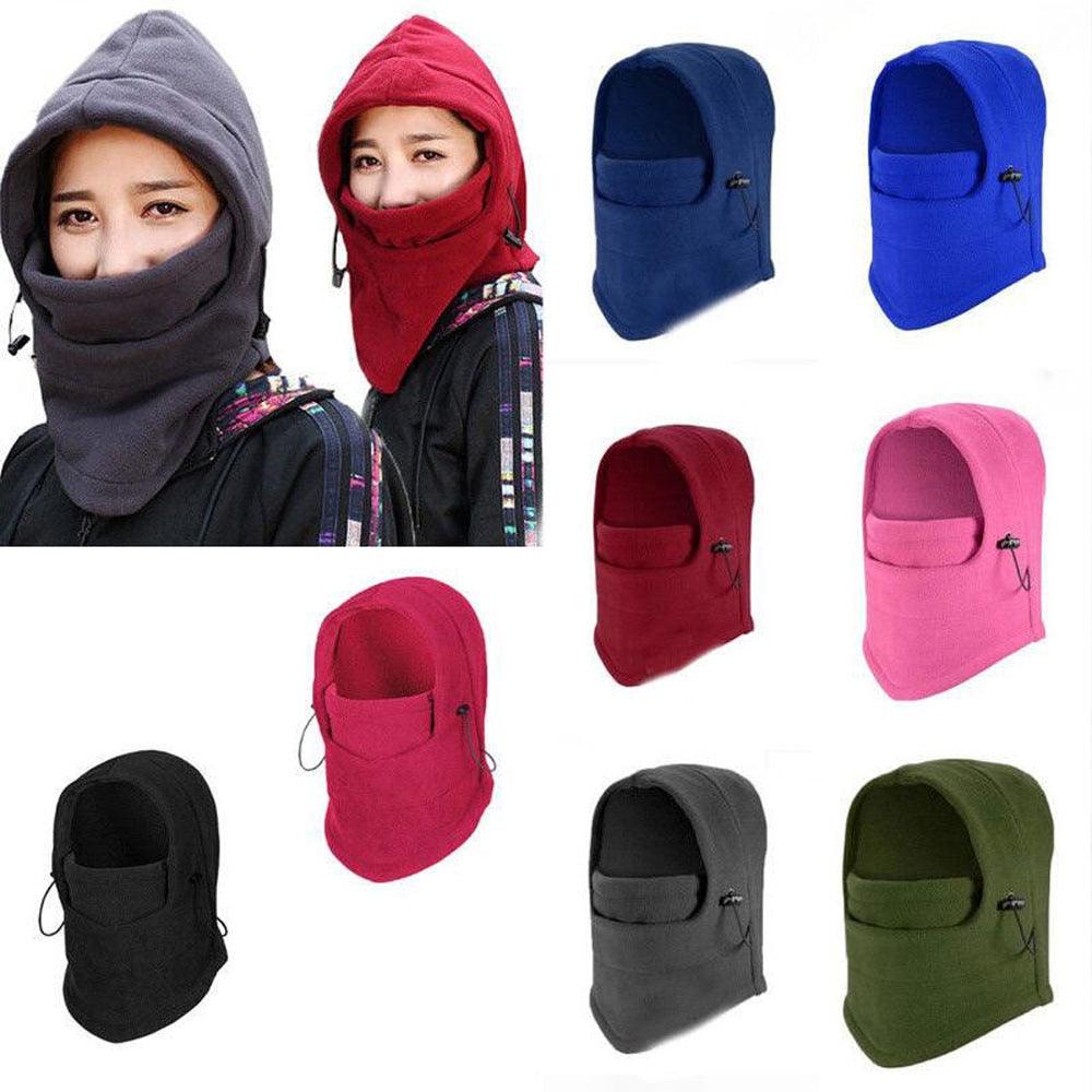 Winter Cycling Cap Fleece Thermal Keep Warm Windproof Cycling Face Mask Balaclava Skiing Fishing Hiking Skating Hat Headwear Fashion Balaclava Shawl Women Winter Hat Soft Knitted Hooded Neck Collar Cap Beanie Hat Warm Scarf Unisex Bonnet Hooded Scarf Hat