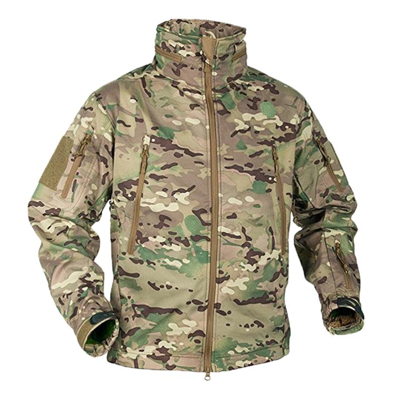 Winter Fleece Jacket Men Soft Waterproof Camouflage Coat Tactical Hiking Jackets Uniform Thermal Fleece Jacket Men Casual Clothing Climbing Warm Jacket Workout Outdoor Windbreaker Clothing