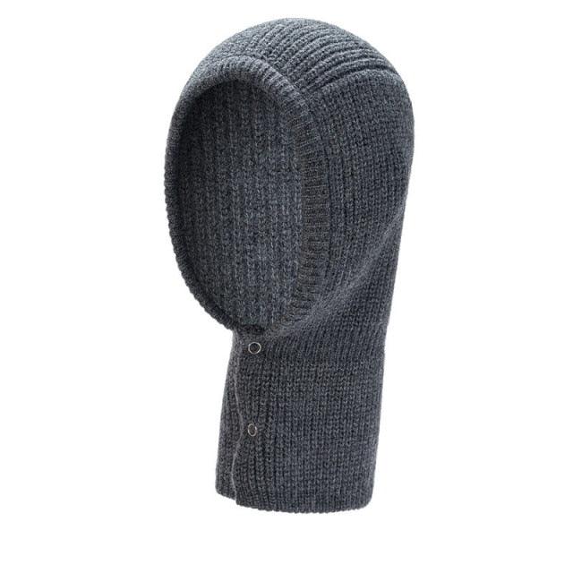 Winter Hat Skullies Beanies Hats Men Women Scarf Warm Breathable Hood Knitted Hat Caps Balaclava Mask Gorras Bonnet Knitted Hat Face Hooded Cowl Neckerchief with Drawstring Soft Balaclava Pullover Knitted Beanie for Adults Men Women Ski Caps