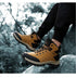 Winter Mens Boots Plush Warm Snow Boots Waterproof Outdoor Short Boots Leather Ankle Hiking Boots Mens Waterproof Outdoor Snow Boots Winter Cold Weather Shoes