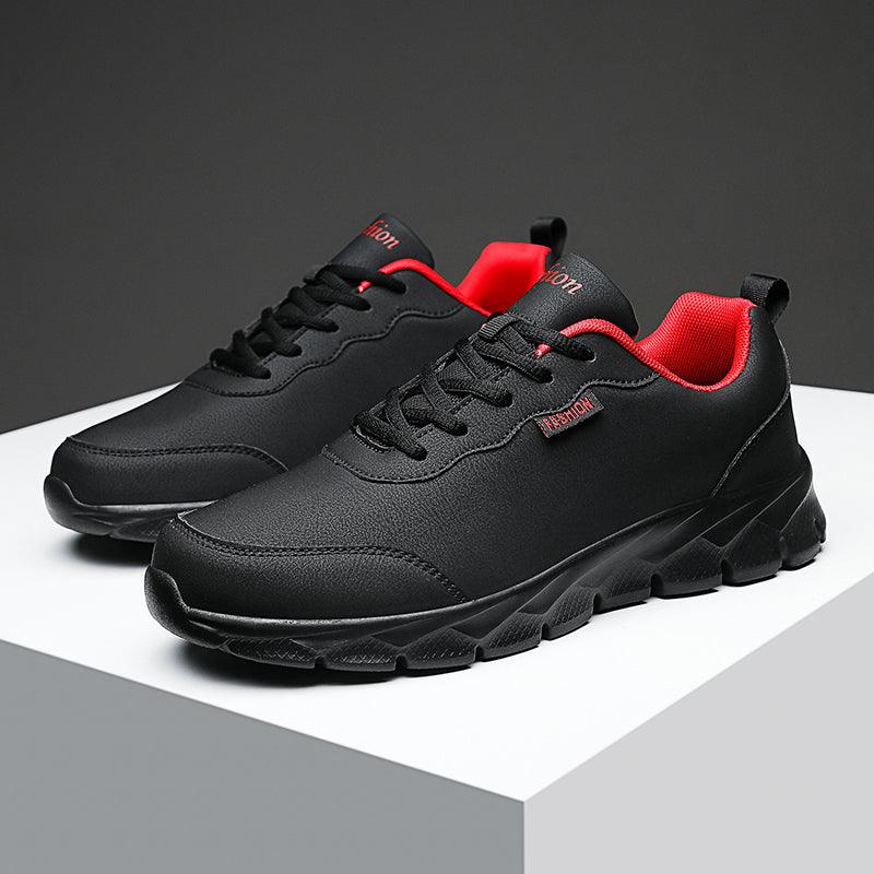 Winter Mens Casual Shoes Fur Design Sneakers Mens Lace-up Trainers Walking Shoes Leather Shoes Slip On Casual Lightweight Shoes Comfortable Warm Outdoors Walking Sneakers