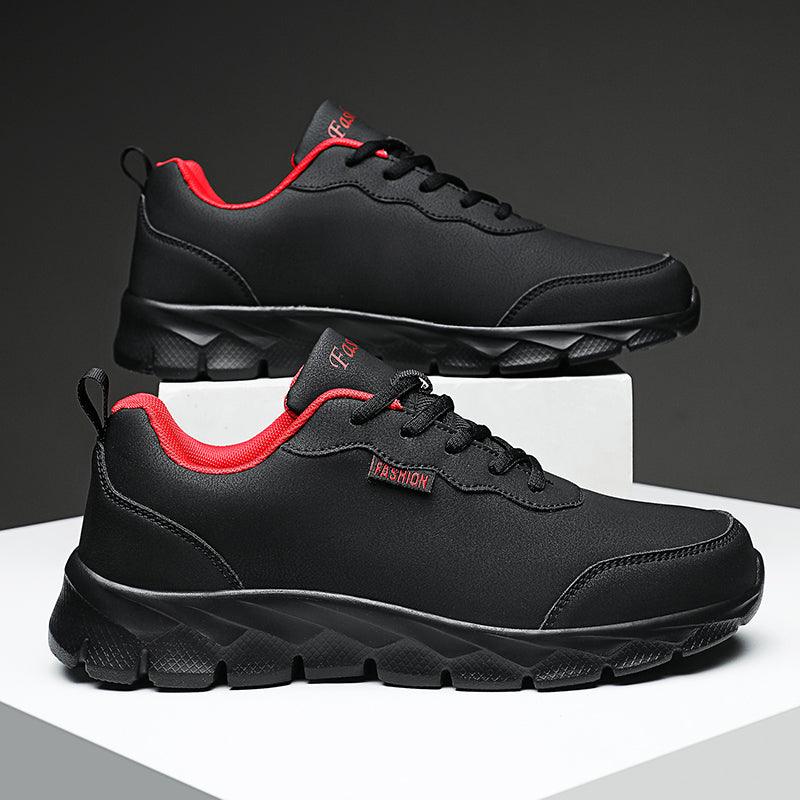 Winter Mens Casual Shoes Fur Design Sneakers Mens Lace-up Trainers Walking Shoes Leather Shoes Slip On Casual Lightweight Shoes Comfortable Warm Outdoors Walking Sneakers