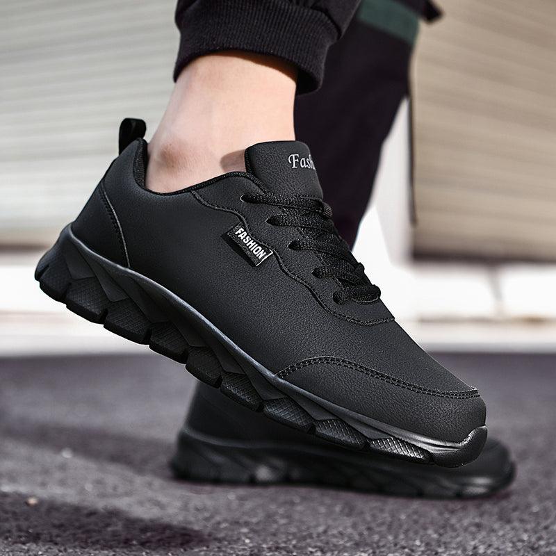 Winter Mens Casual Shoes Fur Design Sneakers Mens Lace-up Trainers Walking Shoes Leather Shoes Slip On Casual Lightweight Shoes Comfortable Warm Outdoors Walking Sneakers