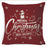 Winter Merry Christmas Cushion Cover Red Christmas Santa Claus Greeting Christmas Pillow Covers Red Plaid Pillow Covers Christmas Tree Snowflakes Text Pillow Cover