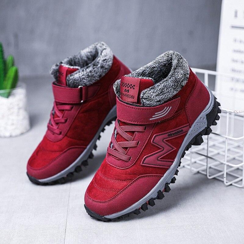 Winter Outdoor Casual Shoes Non-slip Warm Soft Cotton Shoes Mens Comfortable Snow Shoes Lightweight Low-Top Sneakers Non-Slip Wear-Resistant For Outdoor Walking Camping