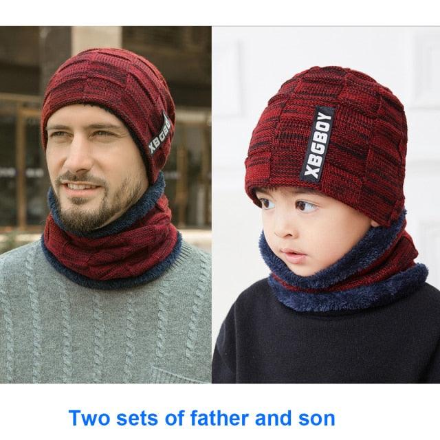 Winter Scarf Hat Set Outdoor Sport Warm Beanies Hat For Men Knitted Hats Bandana Hiking Camping Kid Neck Warmer Cap Neck Gaiter Winter Knitted Beanie Scarf Men Hat Neck Warmer Gaiter Face Cover Winter Beanie Hat Scarf Set Fleece Lined Skull Cap Winter Hat