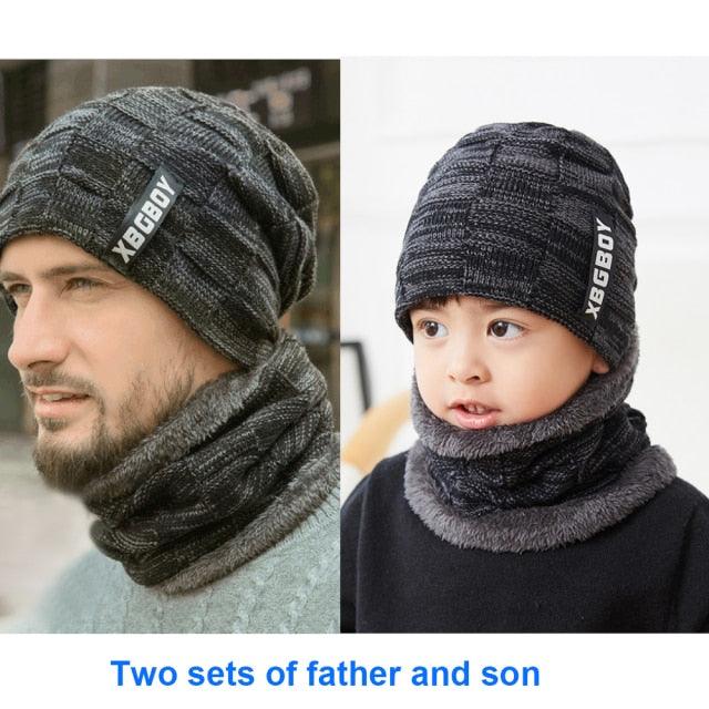 Winter Scarf Hat Set Outdoor Sport Warm Beanies Hat For Men Knitted Hats Bandana Hiking Camping Kid Neck Warmer Cap Neck Gaiter Winter Knitted Beanie Scarf Men Hat Neck Warmer Gaiter Face Cover Winter Beanie Hat Scarf Set Fleece Lined Skull Cap Winter Hat