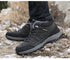 Winter Snow Boots Waterproof Leather Sneakers Super Warm Men's Boots Outdoor Hiking Boots Warm Fur Line Hiking Boot Outdoor Walking Shoes Casual Leather Booties For Men