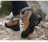 Winter Snow Boots Waterproof Leather Sneakers Super Warm Men's Boots Outdoor Hiking Boots Warm Fur Line Hiking Boot Outdoor Walking Shoes Casual Leather Booties For Men