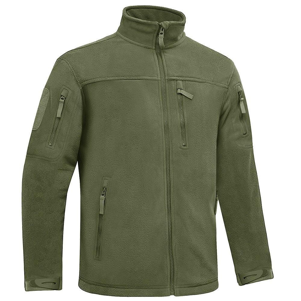 Winter Tactical Fleece Jacket Mens Jacket Unique Design Men's Winter Thermal Work Jacket Thermal Warm Security Fishing Work Coats Soft Winter Fleece Coat With Multiple Pockets