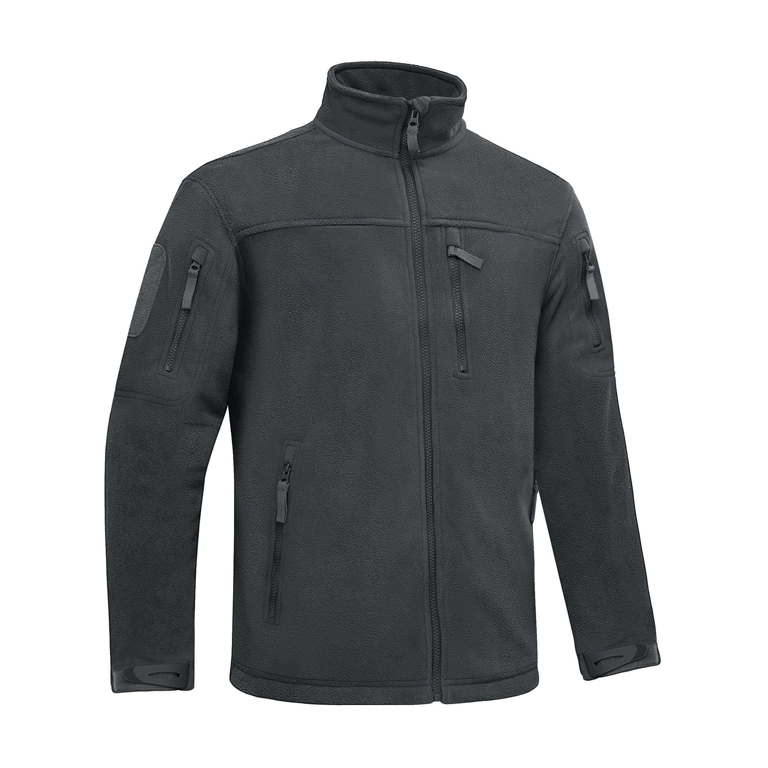 Winter Tactical Fleece Jacket Mens Jacket Unique Design Men's Winter Thermal Work Jacket Thermal Warm Security Fishing Work Coats Soft Winter Fleece Coat With Multiple Pockets