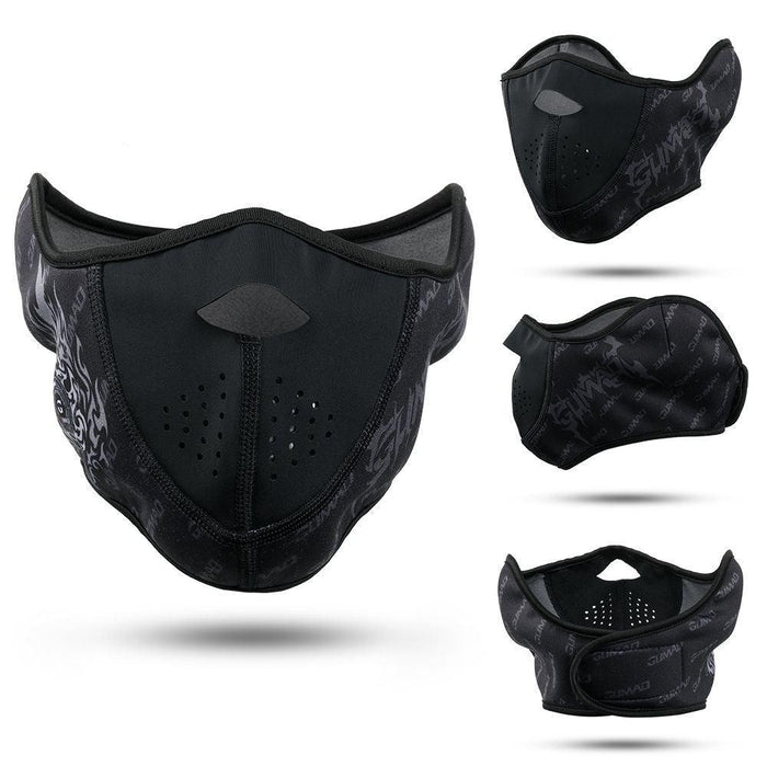 Winter Thermal Balaclava Fleece Half Face Mask Neck Warmer Ear Cover Ski Windproof Snowboard Scarf Bandana Helmet Cap Men Women Mask Headwear Scarf Bandana Hood Half Breathable Dustproof Hang-Ear Cap Bike Headbands Face Cover