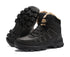 Winter Unisex Waterproof Warm Boots Fur Snow Soft Comfortable Boots Outdoor Winter Work Casual Mens Ankle Boots Winter Snow Boots Warm Fur Non Slip Ankle Hiking Climping Booties