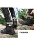 Winter Walking Shoes Mens Boots Outdoor Hiking Shoes Winter Work Casual Shoes Rubber Ankle Boots Outdoor Breathable Water Resistant Camping Shoes Anti-Skid Ankle Walking Mens Shoes