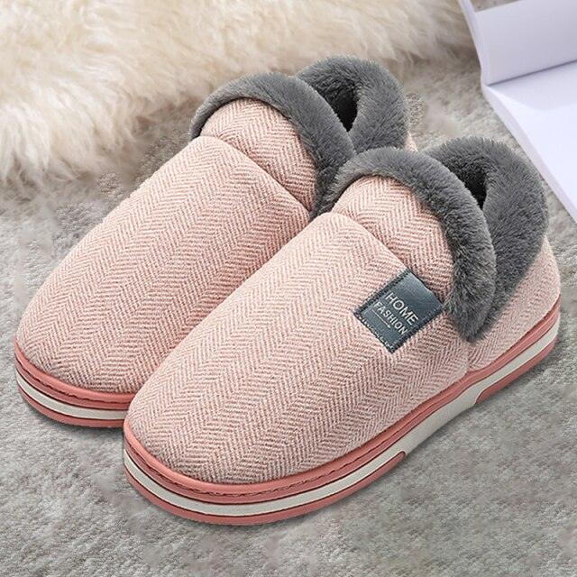 Winter Warm Home Slippers Women Cat Non-Slip Home Shoes Indoor Floor Bedroom Couple Plush House Slippers Comfort Plush Cute House Lucky Cat Warm Indoor Home Shoes