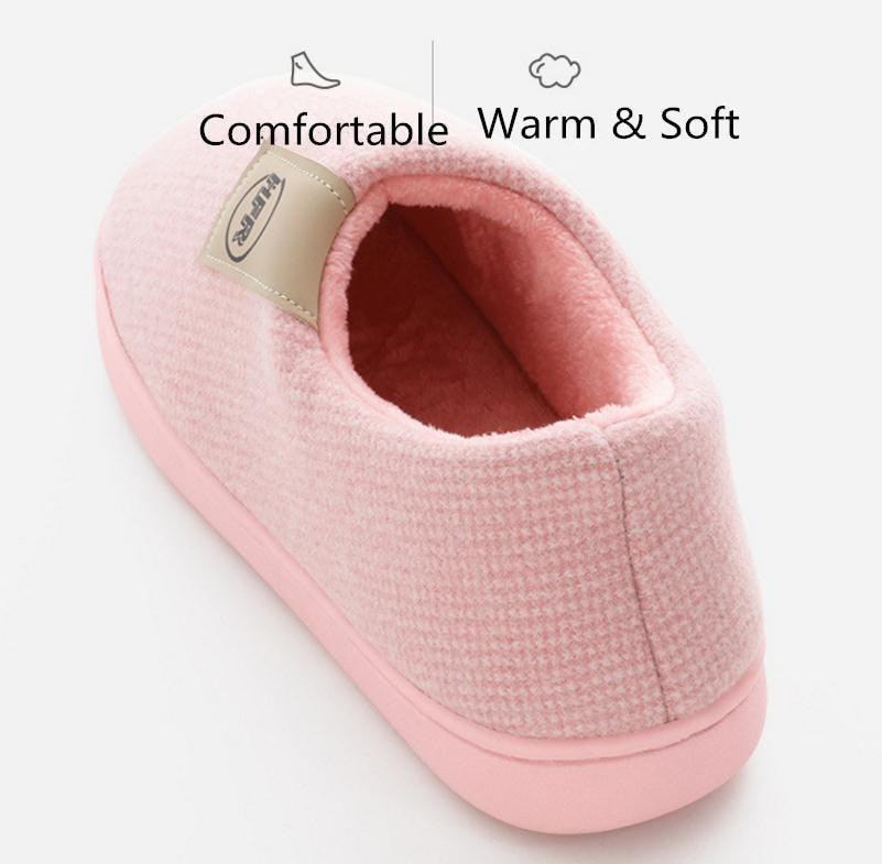 Winter Warm Shoes Woman Men Indoor Slippers Soft Plush Home Floor Slipper Anti-slip Womens Memory Foam House Slippers Indoor Lightweight Soft Cozy Home Slippers