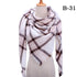 Winter Warm Soft Bandana Plaid Warm Headwear Triangle Scarves Scarf Cashmere Scarf Knit Wraps Shawls Hijabs Shawls Escharpe Elegant Cashmere Scarf Head Wrap Bandana Blanket Shawls Wraps For Female