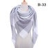 Winter Warm Soft Bandana Plaid Warm Headwear Triangle Scarves Scarf Cashmere Scarf Knit Wraps Shawls Hijabs Shawls Escharpe Elegant Cashmere Scarf Head Wrap Bandana Blanket Shawls Wraps For Female