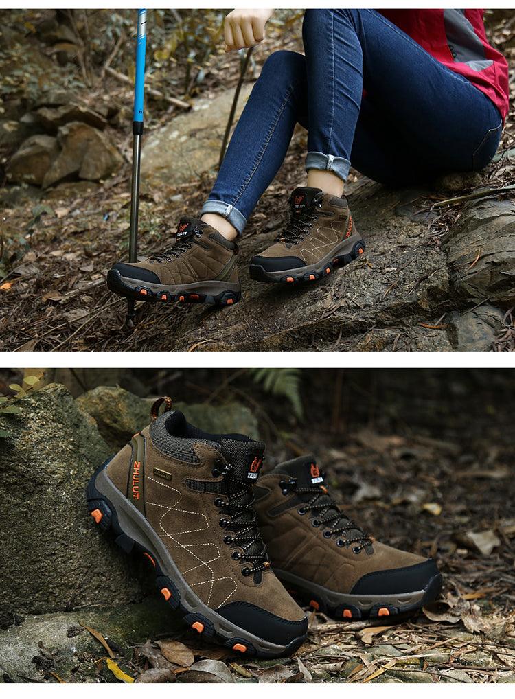 Winter Warm Sports Boots Men's Outdoor Non-Slip Hiking Shoes Men's Women's Sports Boots Hunting Outdoor Walking Lace Up Anti-Slip Ankle Booties Casual Strong Design