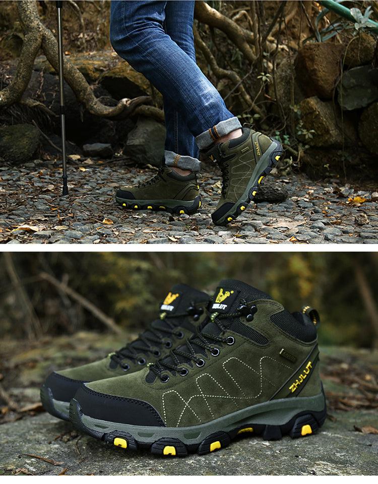 Winter Warm Sports Boots Men's Outdoor Non-Slip Hiking Shoes Men's Women's Sports Boots Hunting Outdoor Walking Lace Up Anti-Slip Ankle Booties Casual Strong Design