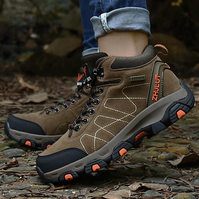 Winter Warm Sports Boots Men's Outdoor Non-Slip Hiking Shoes Men's Women's Sports Boots Hunting Outdoor Walking Lace Up Anti-Slip Ankle Booties Casual Strong Design