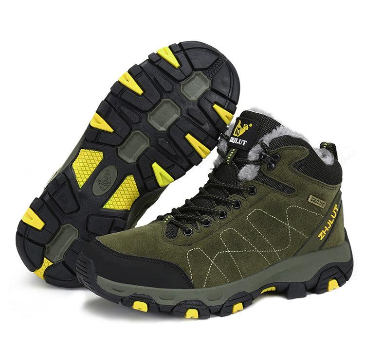 Winter Warm Sports Boots Men's Outdoor Non-Slip Hiking Shoes Men's Women's Sports Boots Hunting Outdoor Walking Lace Up Anti-Slip Ankle Booties Casual Strong Design