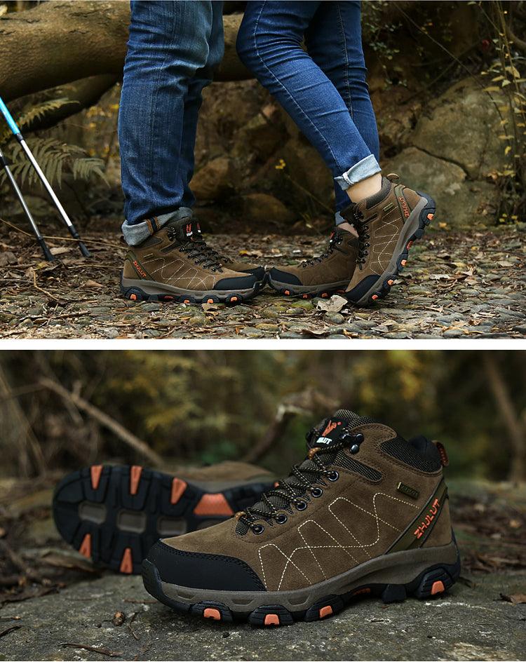 Winter Warm Sports Boots Men's Outdoor Non-Slip Hiking Shoes Men's Women's Sports Boots Hunting Outdoor Walking Lace Up Anti-Slip Ankle Booties Casual Strong Design