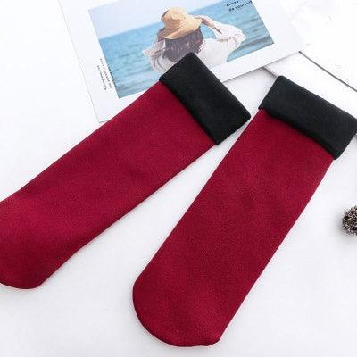 Winter Warm Thicken Thermal Socks Wool Cashmere Snow Black Skin Seamless Sock Velvet Soft Boots Floor Sleeping Socks - ALLURELATION - 500, adult socks, Best Selling Socks, breathable socks, casual socks, comfortable socks, Cute socks, Cute Winter socks, heated socks, hot selling socks, massage socks, Sleeping socks, socks, socks for winter, socks for women, unisex socks, warm socks, winter socks - Stevvex.com