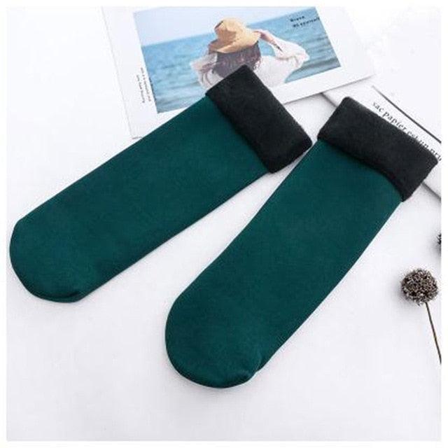 Winter Warm Thicken Thermal Socks Wool Cashmere Snow Black Skin Seamless Sock Velvet Soft Boots Floor Sleeping Socks - ALLURELATION - 500, adult socks, Best Selling Socks, breathable socks, casual socks, comfortable socks, Cute socks, Cute Winter socks, heated socks, hot selling socks, massage socks, Sleeping socks, socks, socks for winter, socks for women, unisex socks, warm socks, winter socks - Stevvex.com