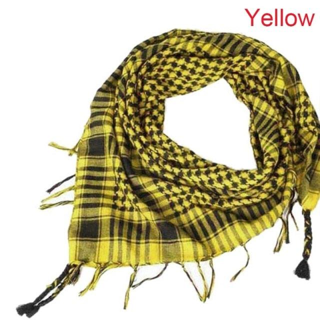 Winter Warm Unisex Fashion Lightweight Military Men Scarves Arab Tactical Desert Army Keffiyeh Scarf Military Scarves Shemagh Palestine Islamic Multifunction Tactical cotton head Scarf square Arabic Keffiyeh Wrap Bandana Women Men