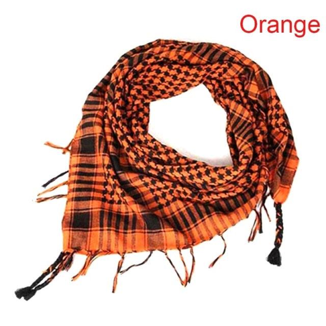 Winter Warm Unisex Fashion Lightweight Military Men Scarves Arab Tactical Desert Army Keffiyeh Scarf Military Scarves Shemagh Palestine Islamic Multifunction Tactical cotton head Scarf square Arabic Keffiyeh Wrap Bandana Women Men