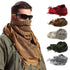 Winter Warm Unisex Fashion Lightweight Military Men Scarves Arab Tactical Desert Army Keffiyeh Scarf Military Scarves Shemagh Palestine Islamic Multifunction Tactical cotton head Scarf square Arabic Keffiyeh Wrap Bandana Women Men